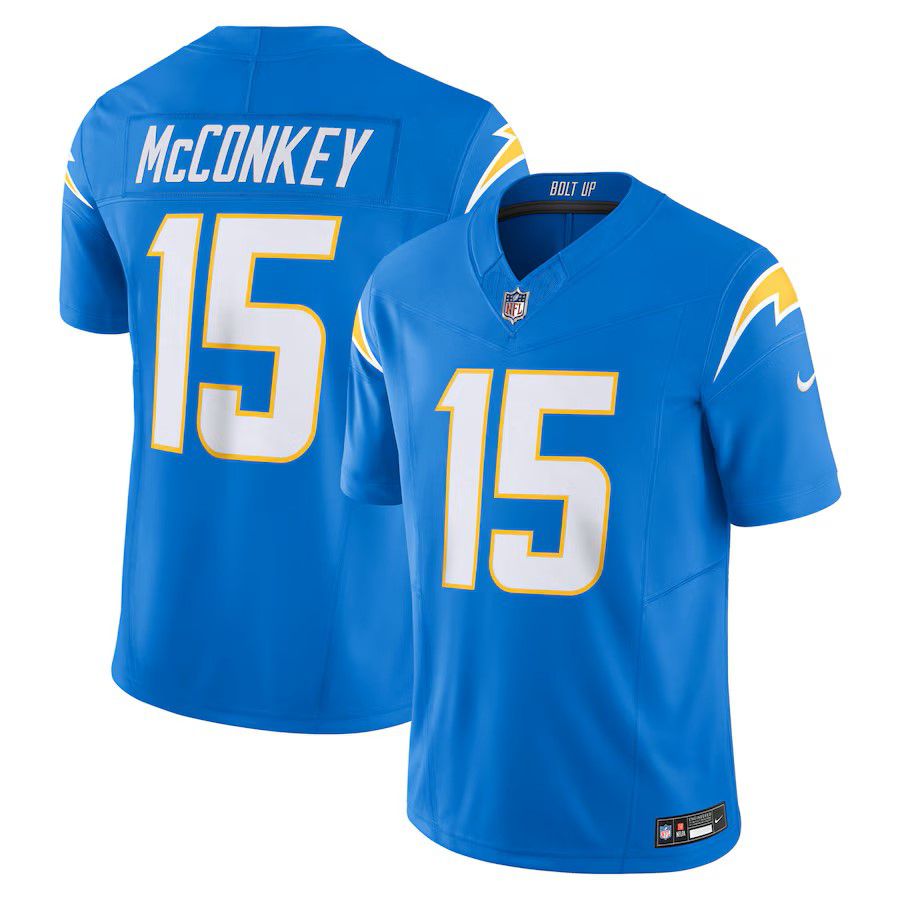 Men Los Angeles Chargers #15 Ladd McConkey 2025 Nike Powder Blue Team Vapor F.U.S.E. Limited NFL Jersey